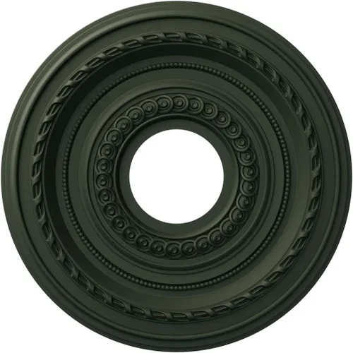 Vista 105 de Ekena Millwork CMP10CO Cole Medallón de techo de PVC termoformado (se adapta a toldos de hasta 4 1/4"), 10 "OD x 3 1/2" ID x 3/4" P