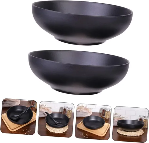 Vista 4 de UPKOCH Ramen Bowl Set 5.5 in Tazones de sopa Tazones de fideos Tazones de arroz Tazones de cocina Vajilla Casa Restaurante