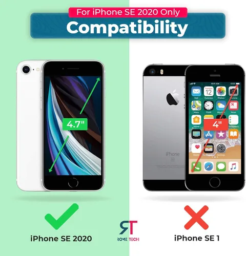 Vista 2 de Funda diseñada para iPhone SE (2020) con funda de clip para cinturón