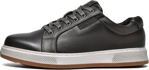 Vista 2 de Men's Casual Oxford Dressy Sneaker Shoe Fashion Walking Shoes for Men Lace-Up Flats Stylish Genuine Leather Upper Stylish Comfortable and Durable