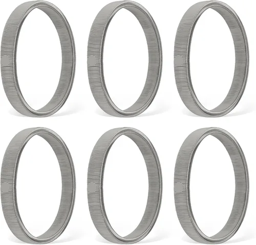 Vista 7 de Coolrunner 6 piezas antideslizantes elásticos para camisas de manga de brazaletes metálicos para ligas elásticas de banda