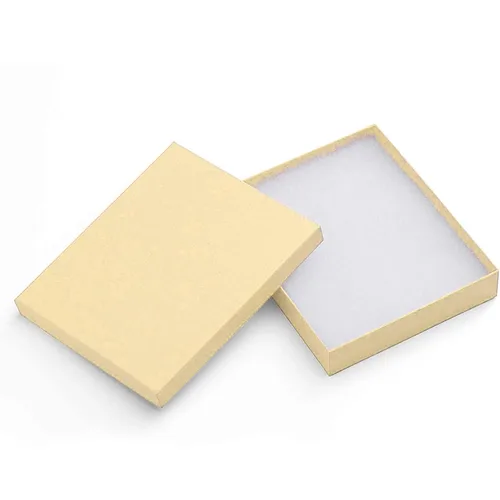 Vista 12 de MESHA 52 cajas de joyería de cartón, 3.5 x 3.5 x 1 pulgadas, caja de regalo de algodón con tapa, cajas de joyería para pequeñas empresas, embalaje