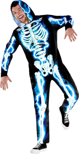 Vista 3 de Morph Mens Skeleton Costume Men Adult Skeleton Suit Outfit Scary Halloween Costumes for Men Adult Skeleton Costume Men
