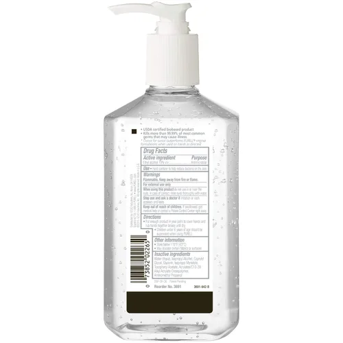 Vista 2 de Purell Advanced 3691-12 - Gel refrescante certificado verde, sin fragancia, botella de bomba de 12 onzas líquidas (paquete de 12)