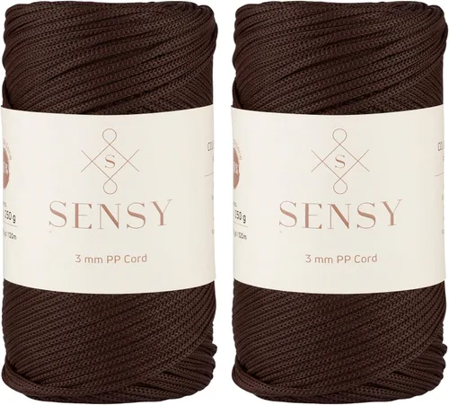 Vista 68 de Cuerda de poliéster Sensy Premium de 3 mm, 120 metros, 100% cordón de polipropileno, cuerda de macramé de 3 mm, cordón para bolsos de ganchillo
