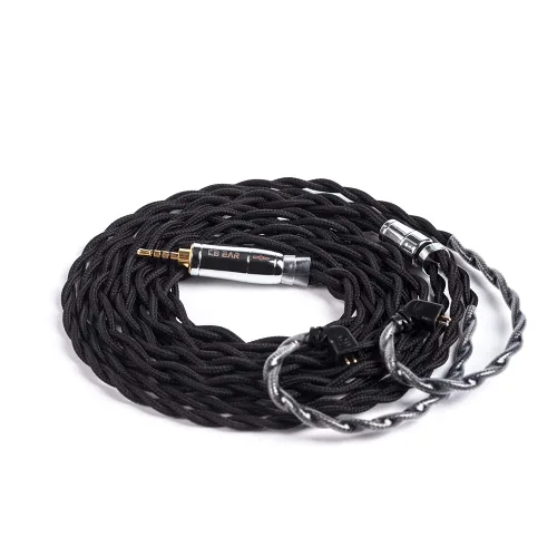 Vista 10 de KBEAR - Cable de auriculares de 4 núcleos y 2 pines [suave], cable de actualización 5N UPOCC Singel, cable desmontable IEM con enchufe de 0.098 in