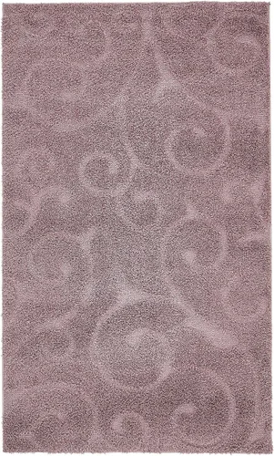Vista 33 de Unique Loom colección Floral Shag - Alfombra de área tallada, 2 pies x 6 pies y 7 pulgadas, color marrón