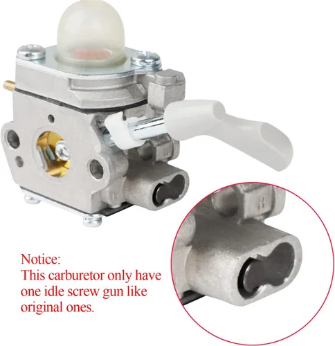 Vista 5 de HUZTL 308054114 Carburador para carburador Homelite 308054075 se adapta a soplador de hojas 26B UT09526 con kit de línea de combustible de juntas