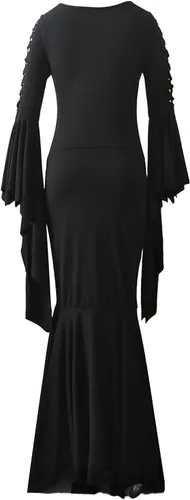 Vista 5 de Traje de Halloween para mujer, vestido de fiesta malvada, vestido de verano, casual, largo