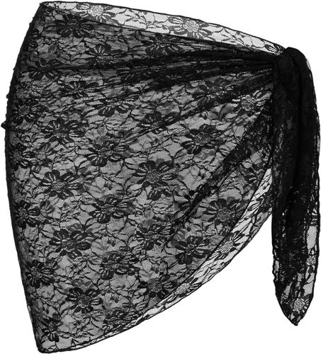 Vista 55 de ZAFUL - Pareo de mujer, pareo de playa, pareo transparente para bikini, pareo de gasa para traje de baño 0- Café