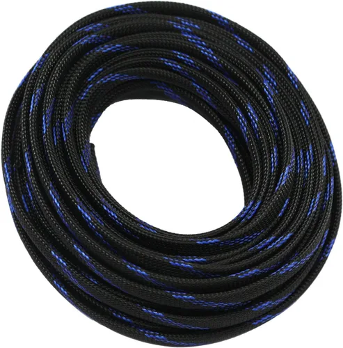 Vista 15 de Funda de cable de alambre expandible PET de 30 pies (1/2 pulgada, negro)