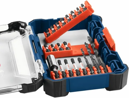 Vista 5 de Bosch DDMS20 Juego de sistema de caja personalizada con accionamiento de taladro resistente al impacto de 20 piezas