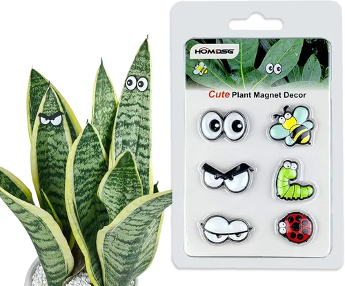 Vista 7 de HOMDSG Imanes de Plantas Monstruo con Ojos para Plantas en Maceta, Imanes Graciosos y Seguros para Plantas, Accesorios para Plantas de Casa, Regalos