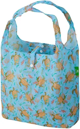 Vista 29 de ECO CHIC Bolsas plegables reutilizables para comestibles, bolsa de compras ligera, reciclada y reutilizable, bolsa plegable impermeable Gafas Gatos