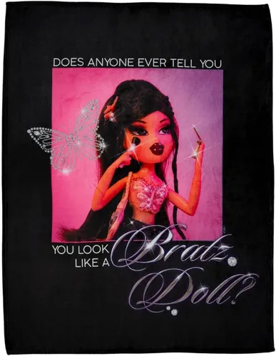 Vista 3 de Franco Collectibles Bratz Dolls - Manta de felpa súper suave, 46 x 60 pulgadas, (producto oficial con licencia)