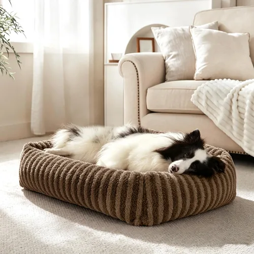 Vista 11 de MIXJOY Cama para Perros de Tamaño Mediano y Pequeño, Cama Lavable para Perros Medianos con Funda Extraíble, Cama Rectangular para Perros de Felpa