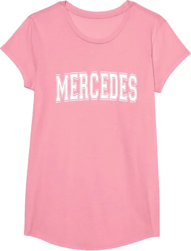 Vista 92 de MERCEDES TX TEXAS USA - Camiseta deportiva vintage estilo Varsity, Negro, S