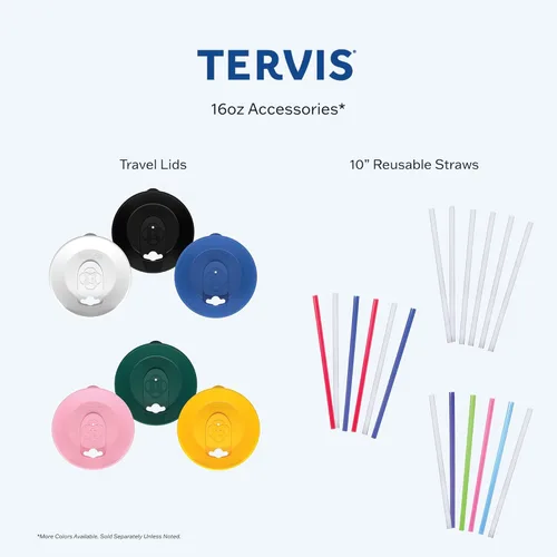 Vista 5 de Tervis Neo Mint Floral Hecho en Estados Unidos - Vaso aislado de doble pared con aislamiento mantiene las bebidas frías y calientes, 16 onzas