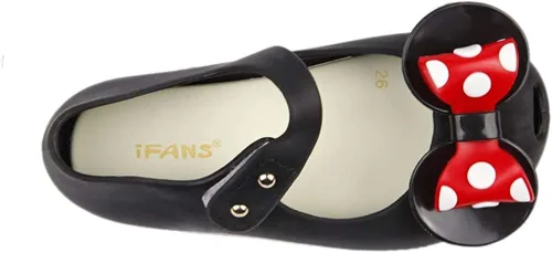 Vista 4 de iFANS - Sandalias de princesa para niñas diseño de lunares