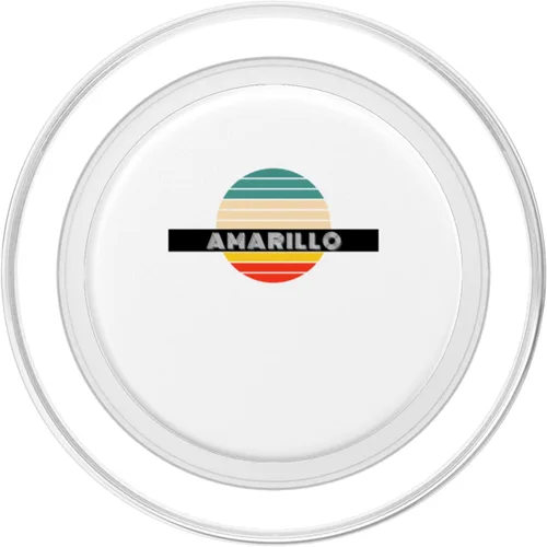 Vista 2 de Amarillo City Retro Design PopSockets MagSafe PopGrip for iPhone