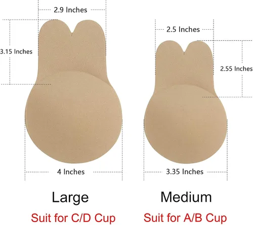 Vista 5 de Promking Sujetador invisible reutilizable adhesivo para pezones invisible de silicona 2 pares