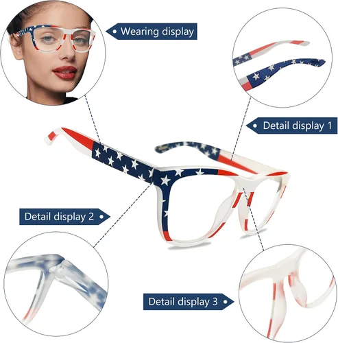 Vista 3 de Sangras Gafas de bloqueo de luz azul clásicas con diseño de ojo de gato para mujer