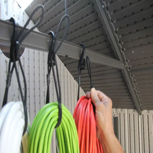 Vista 2 de Cordones para enganchar y colgar - Cordones de almacenamiento y organización - para colgar mangueras, cables, escaleras, bicicletas, herramientas