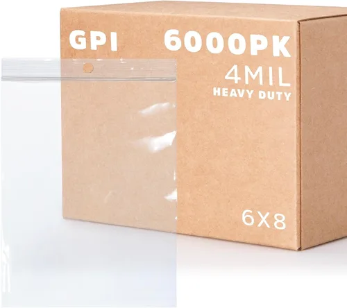Vista 29 de GPI - Bolsas de plástico transparente con cremallera de 3" x 4", 100 unidades, bolsas de polietileno resistentes de servicio pesado de 4 mil
