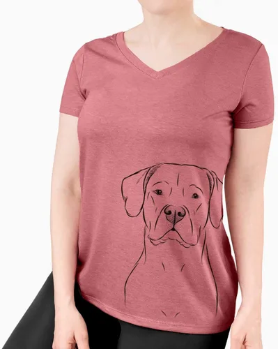 Vista 3 de Bare Rufio The Dogo Argentino Dog Triblend Camiseta