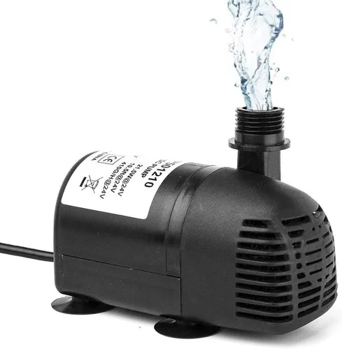Vista 10 de Kit de bomba de agua solar de 25 W: Bomba de agua de protección DC Dry-Run 370GpH con panel solar de 18V 25W para fuente, estanque de peces