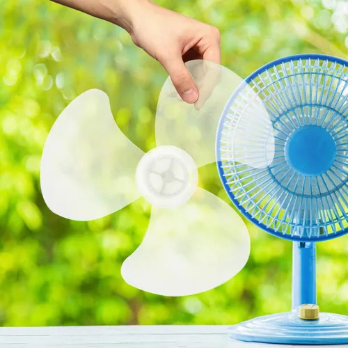 Vista 4 de Uonlytech Tuerca de plástico para ventilador de mesa, para el hogar, 20 piezas, pieza de repuesto para accesorios de ventilador