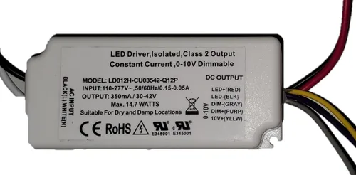 Vista 12 de Ironsmith Lighting Products - Transformador de controlador LED de corriente constante (3-12 voltios 3-6 vatios Regulable)