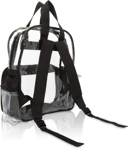 Vista 48 de DALIX Bolsas de mochila transparentes de plástico liso dorado