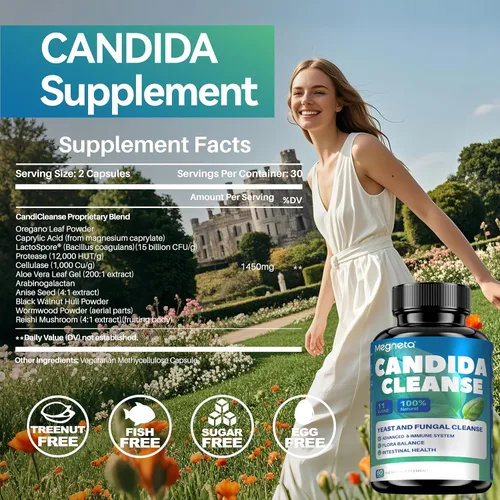 Vista 2 de Suplemento Candida Cleanse, apoya la salud inmunológica, 60 cápsulas