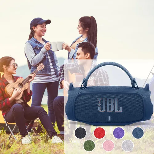 Vista 81 de Funda de silicona compatible con JBL Charge 5 Altavoz Bluetooth portátil impermeable (Cubierta de silicona negra)