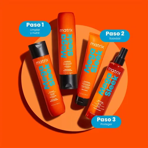 Vista 8 de Matrix Mega Sleek Shampoo - Smoothing and Detangling, For Dry, Damaged & Frizzy Hair
