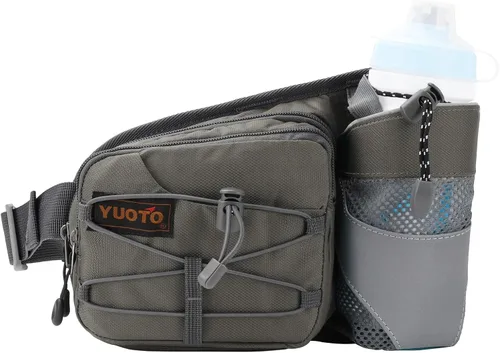 Vista 10 de Waist Pack with Water Bottle Holder for Running Walking Hiking Fanny Pack Hydration Belt