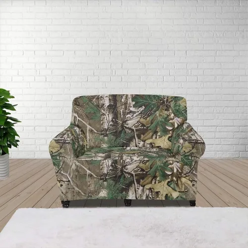 Vista 29 de ZOUTAIRONG Fundas elásticas para sofá con estampado de ramas de camuflaje 3D para sofá, funda para muebles de un solo cojín, decoración del hogar u