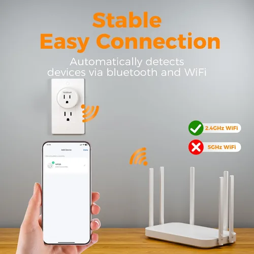 Vista 4 de Enchufe inteligente, toma de temporizador WiFi TESSAN compatible con Alexa y Google Assistant, toma inteligente con temporizador y control remoto