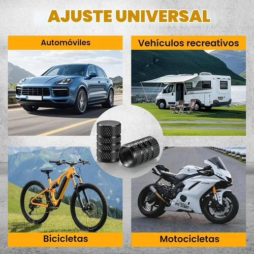 Vista 6 de SINGARO 12 tapas de vástago de válvula de neumático, accesorios exteriores de automóvil, cubierta de válvula de aleación de aluminio universal