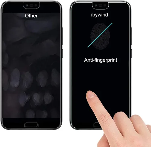 Vista 6 de Ibywind Protector de pantalla para Honor 10, paquete de 2 + 1 película trasera, vidrio templado 9H, transparente HD, resistente a los arañazos, sin