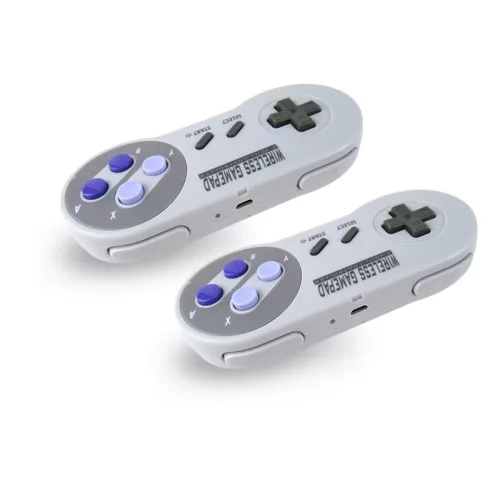 Vista 2 de 2 unids2.4 GHz controlador inalámbrico Gamepad para Nintendo SwitchPS miniSNES Classic Edition (Mini)NES Classic Edition Gamepad con receptor