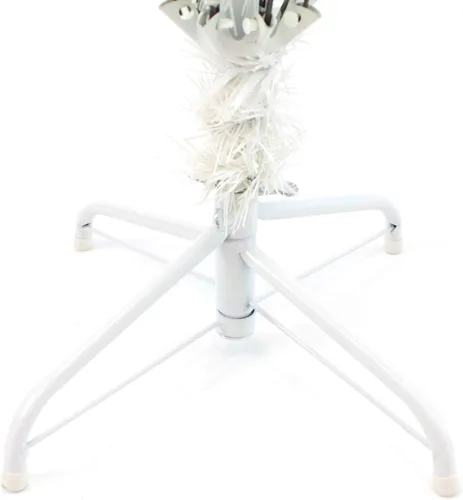 Vista 3 de Perfect Holiday Árbol de Navidad, 8 pies, PVC blanco cristal