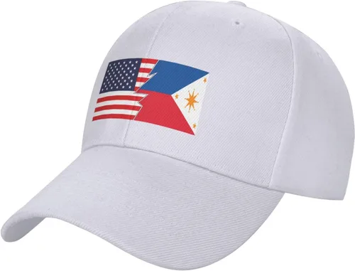 Vista 12 de Flag of Negros Republic and America Baseball Cap for Men Women Hat Adjustable Solid Color Trucker Hats