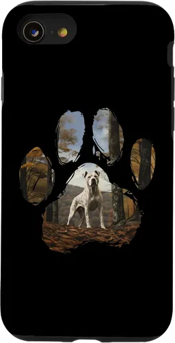 Vista 13 de iPhone 15 Dogo Argentino Mountain Paw Design Dog Mom Dad Case