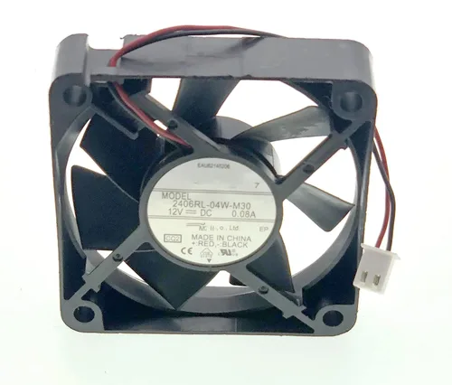 Vista 8 de Nuevo ventilador de refrigeración para 2406RL-04W-M30 DC 12V 0.08A 2.362 in 6015 Tamaño: 2.362x2.362x0.591 in, ventilador de enfriamiento silencioso