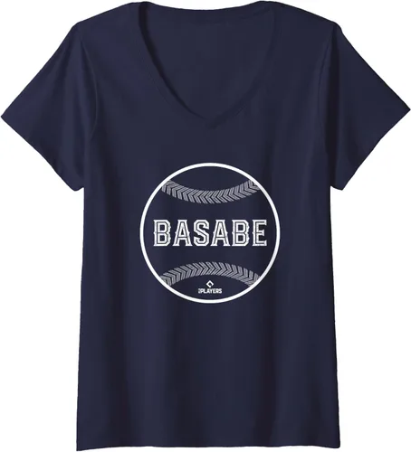 Vista 3 de Womens Baseball Line Gameday Osleivis Basabe Prospect Baseball Fan V-Neck T-Shirt
