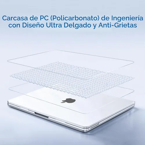 Vista 4 de MOSISO - Funda compatible con MacBook Neo de 13 pulgadas 2026 A3404 A18 Pro Chip Cristal transparente