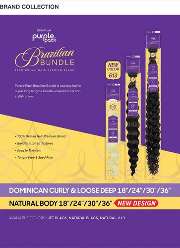 Vista 3 de Outre Paquete de mezcla de cabello humano de primera calidad, paquete brasileño de mezcla de cabello natural, cuerpo natural (18-36 pulgadas)