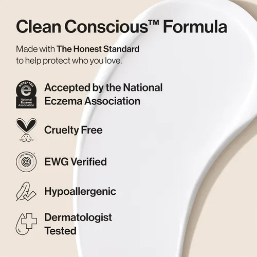 Vista 5 de The Honest Company Crema rica en piel sensible, manteca de karité, mezcla de bisabolol + extracto de raíz de jengibre, seguro para la piel sensible
